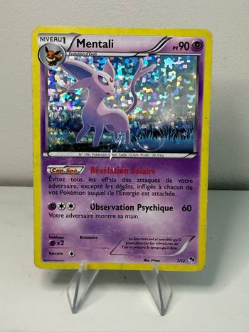 Carte Pokémon McDo Mentali 7/12 holo
