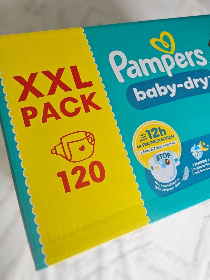 Pampers Baby-Dry Taille 4 XXL Pack 120 couches - photo numéro 4