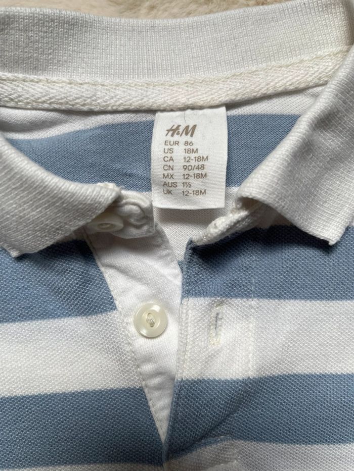 Polo rayé h&m - 18 mois - photo numéro 2