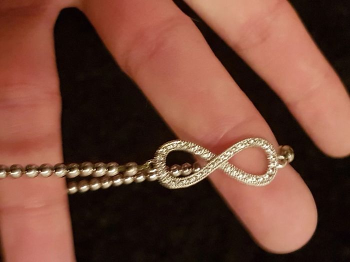 Bracelet en argent signe infini - photo numéro 3