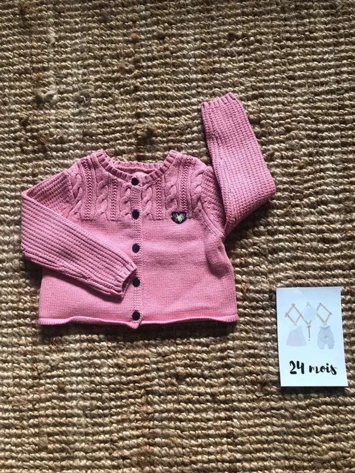 Gilet/Cardigan court en tricot Sergent Major - photo numéro 2