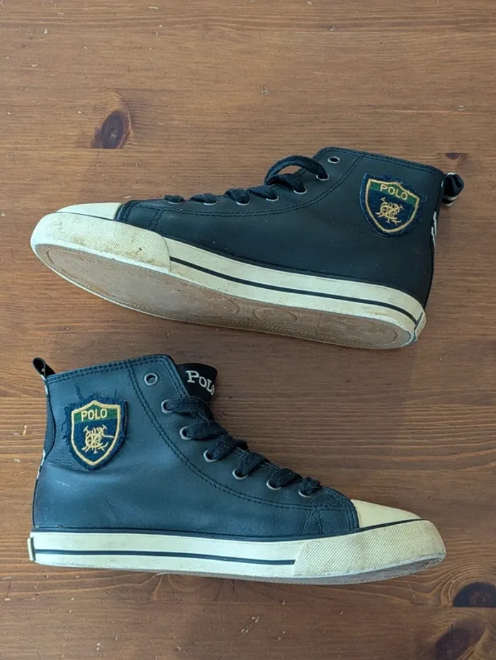 Basket montante Ralph Lauren noir - photo numéro 6