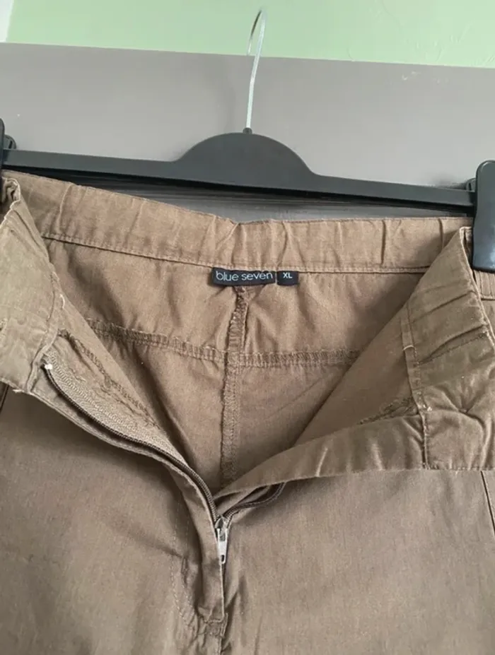 Pantalon droit cargo kaki XL Blue Seven - photo numéro 4