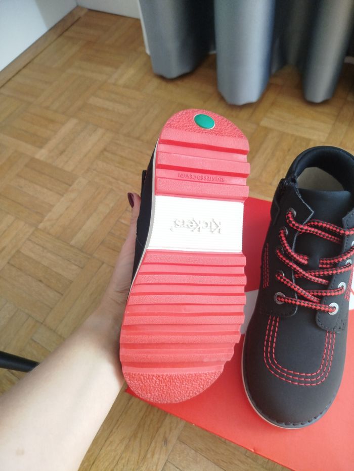 Bottines noires garçon Kickrally20. Marque Kickers 34 neuves - photo numéro 5