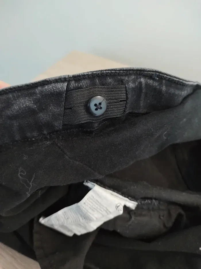 Pantalon jean noir grossesse maternité taille 40 kiabi - photo numéro 6