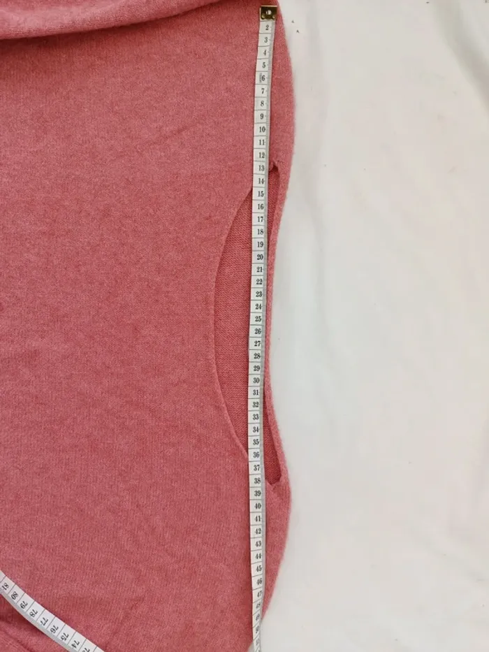 Jolie pull d'hiver chaud rose Glossy Paris made in Italy taille 38 - photo numéro 6