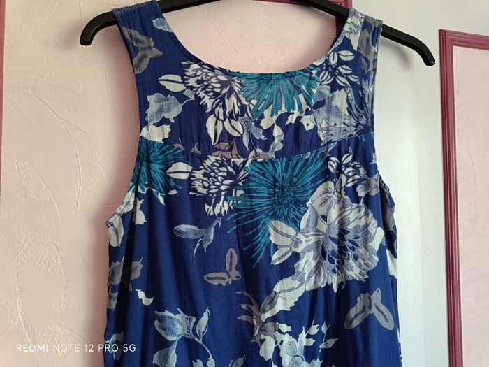 Robe bleu à fleurs Samba T.40 neuve - photo numéro 8