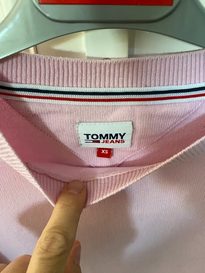 Pull rose femme Tommy Jeans - Taille XS - photo numéro 4