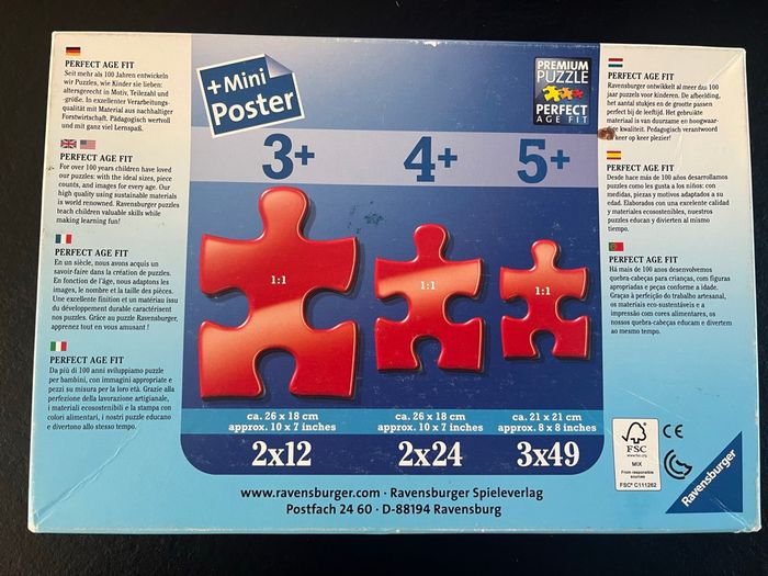 🧩 Lot de 2 puzzles Peppa Pig – Ravensburger – 2×12 pièces - photo numéro 2
