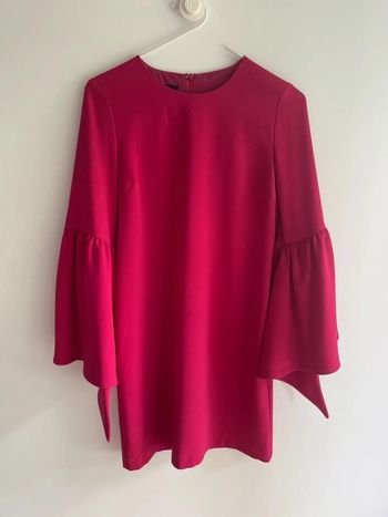 Robe vintage fuchsia manches originales PINKO