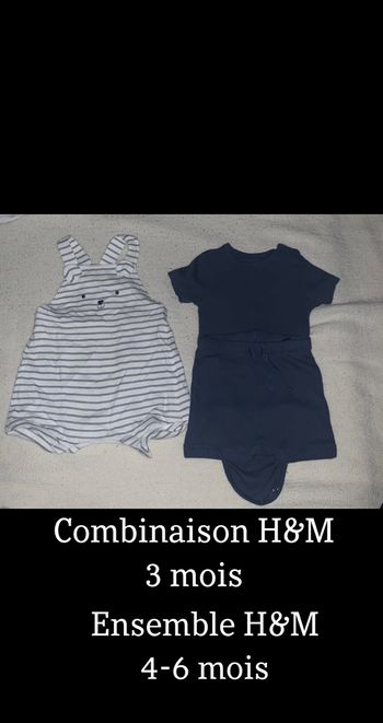 Ensemble H&M 3 mois et 4/6 mois