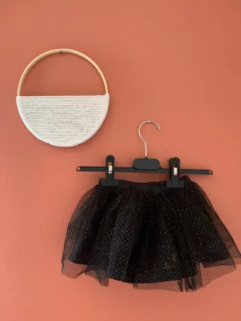 🖤 Jupe tutu noire à pois dorés - La Compagnie des Petits - 2 ans