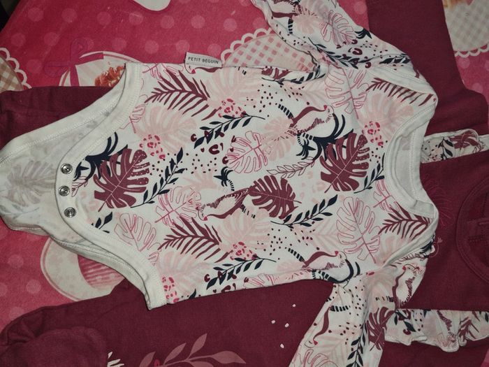 Ensemble 3 pièces petit béguin 3 mois - photo numéro 6