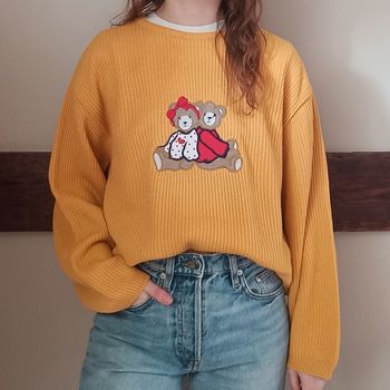 Pull sweat ours brodés