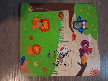 Puzzle bois animaux