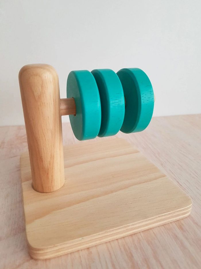 Puzzle trio Djeco et jeu disques à enfiler en bois - photo numéro 13