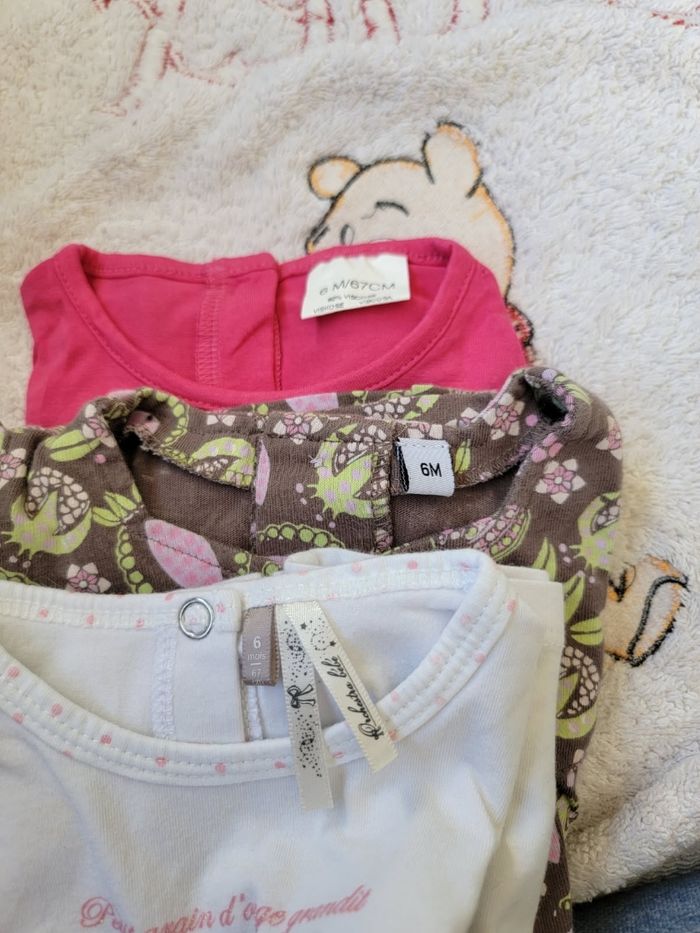 Lot de 6 tee-shirts d'été 6 mois - photo numéro 9