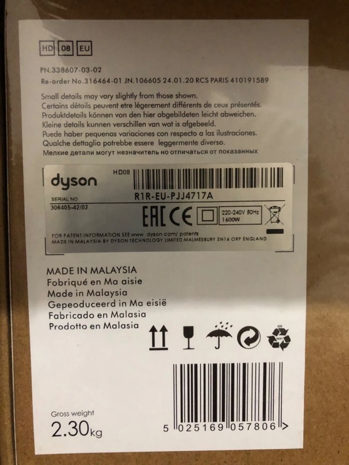 Originais Sèche-cheveux Dyson Supersonic - photo numéro 5