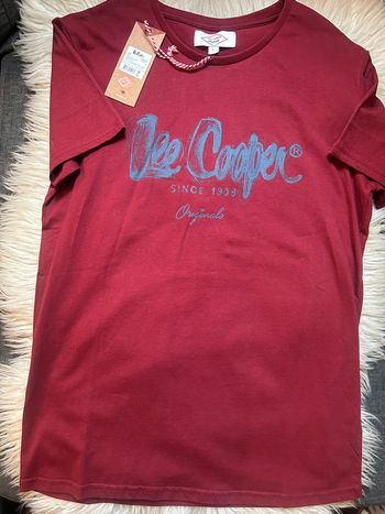 Homme/ado 👦🏻 Tshirt manches courtes lee cooper bordeaux