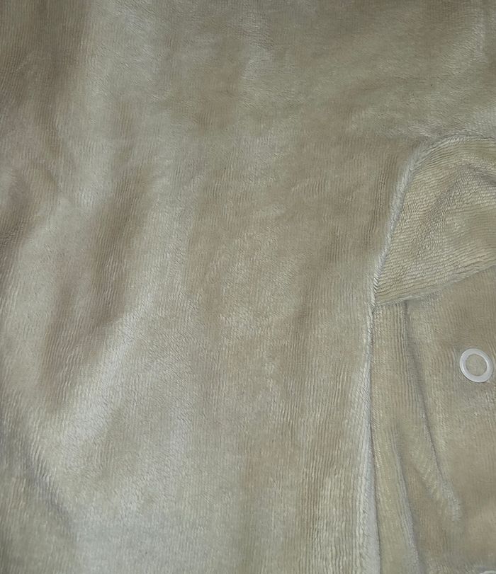 Pyjama velours une pièce creme 24 mois - photo numéro 4