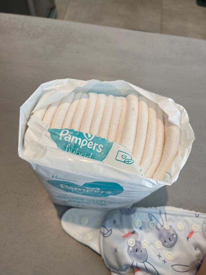 Couche pampers hybrid réutilisable et lavable - photo numéro 4