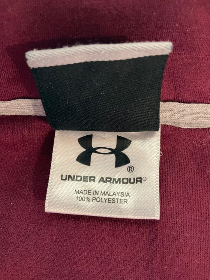Sweat polaire 1/4 zip bordeaux pour homme Under Armour Minnesota Gophers taille L 322 - photo numéro 17