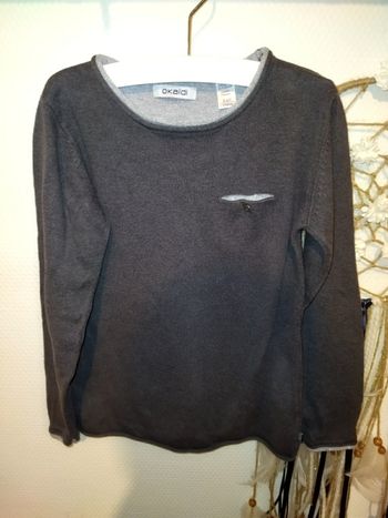 🎀 Pull fin gris Okaïdi 6 ans 🎀