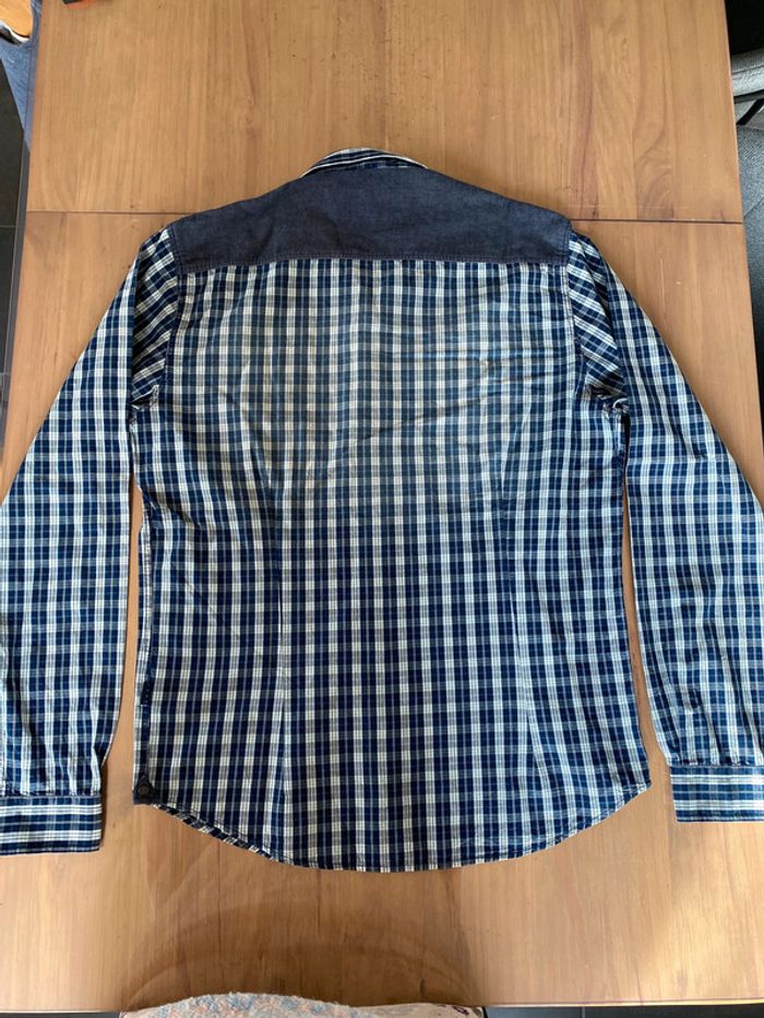 Chemise IZAC marine et blanche à carreaux taille M - photo numéro 15