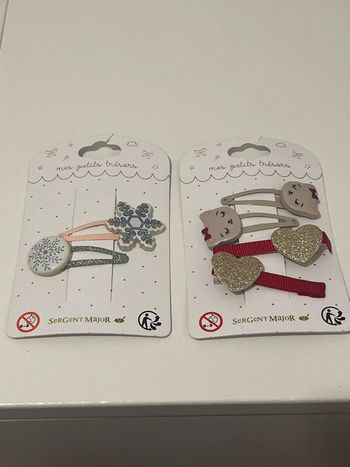 Lot barrettes neuves sergent major