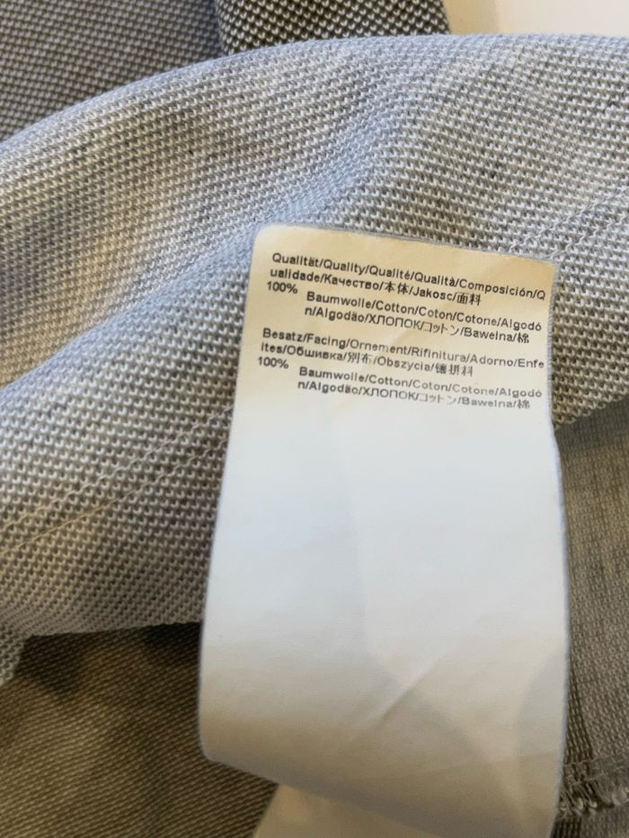 Polo manches courtes hugo boss gris et bleu taille  S - photo numéro 5