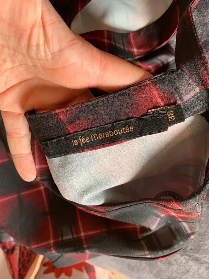 Robe La Fée Maraboutée taille 38 carreaux - Made In Italie - photo numéro 8