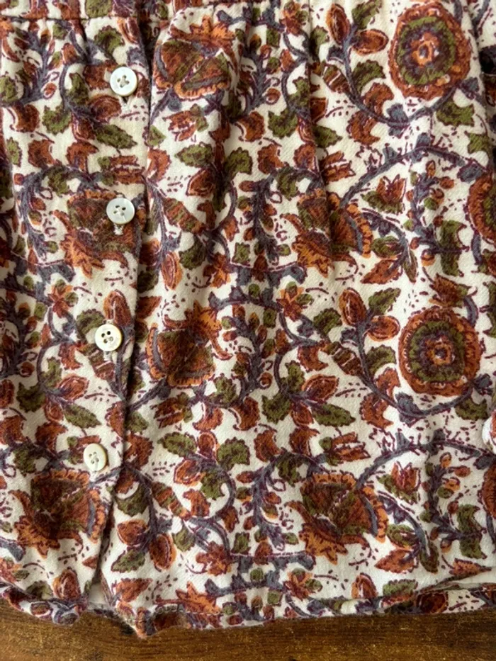 Blouse motifs indiens fleuris - photo numéro 3