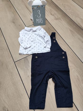 Ensemble salopette tee shirt