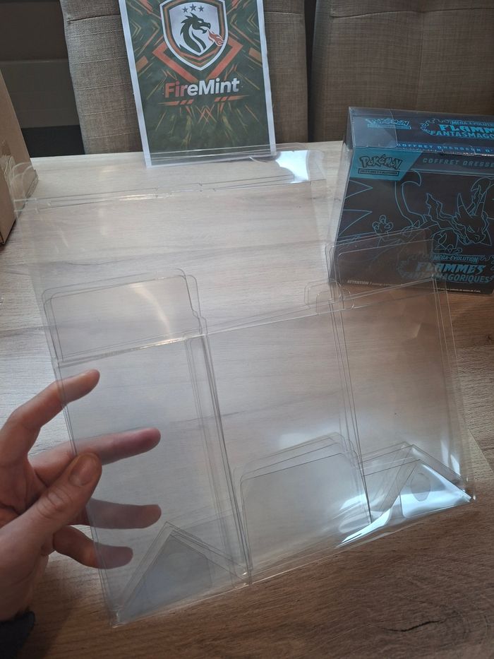 Lot de 5 protection souple pour ETB Pokémon de qualité premium FireMint - photo numéro 4