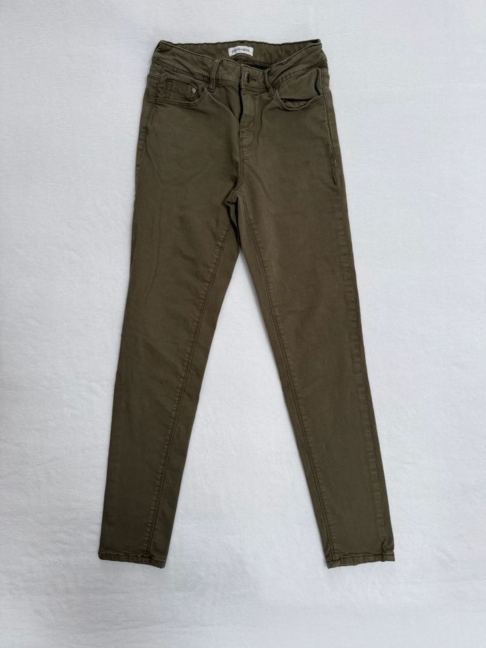 Pantalon Cache Cache vert kaki femme – Taille FR 36 / S – Slim ajusté - photo numéro 2