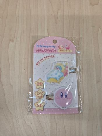 Set 2 pinces a cheveux Kirby "Happy Morning"