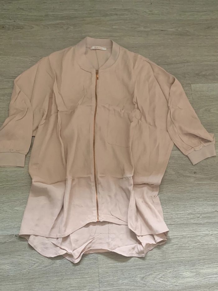 Blouse rose claire et gold rose