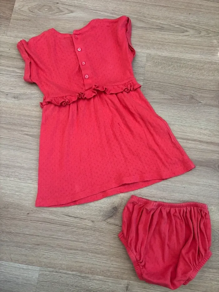 Ensemble robe et culotte Kiabi rouge - photo numéro 4