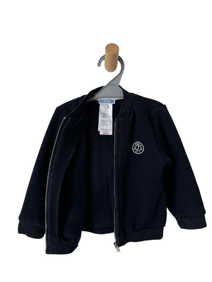 Sweat chaud zippé bleu marine - Jacadi 24 mois (88cm) - photo numéro 3