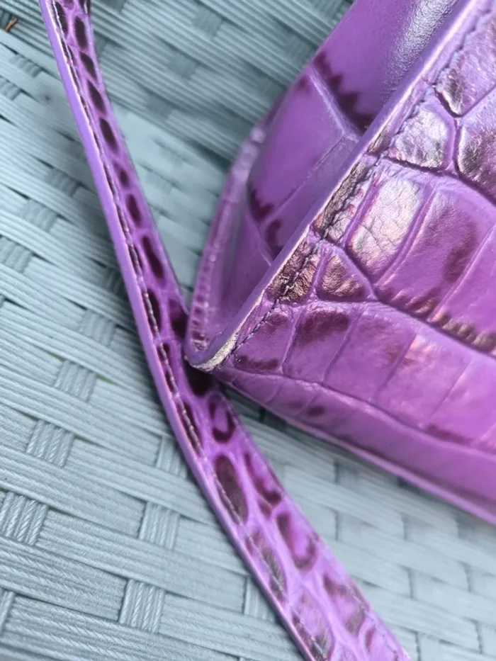 Sac a main avec bandoulière cuir ming The kooples violet - photo numéro 11