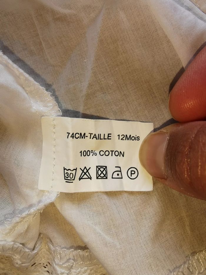 Chemise blanche Bout'Chou 12 mois - photo numéro 8