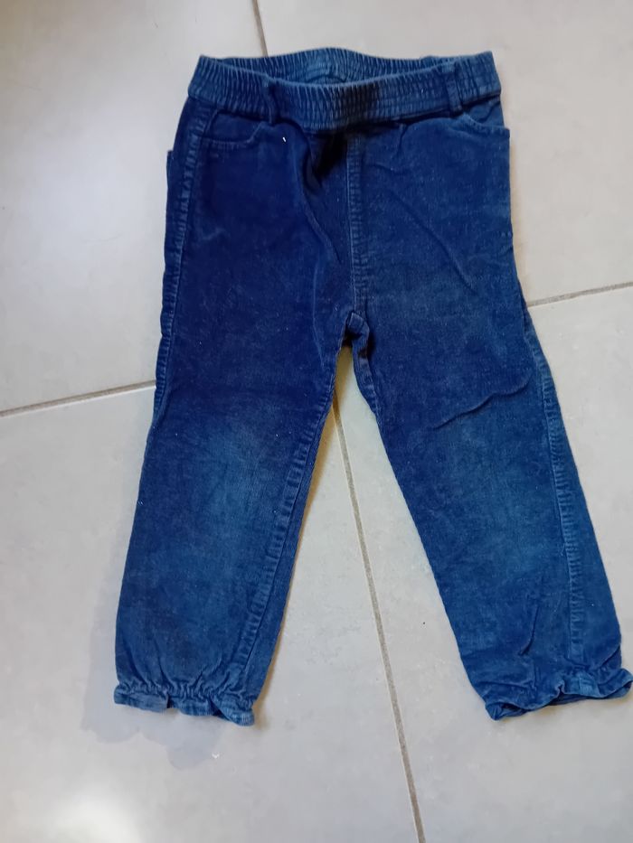 Lot pantalons  à velours - photo numéro 2