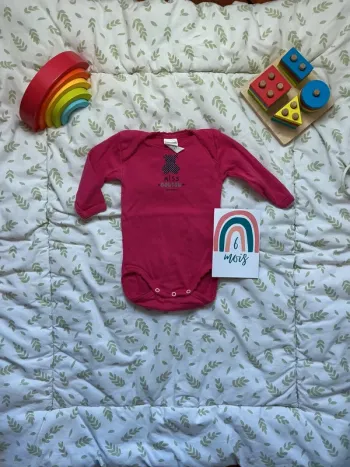 body manches longues rose 6 mois absorba