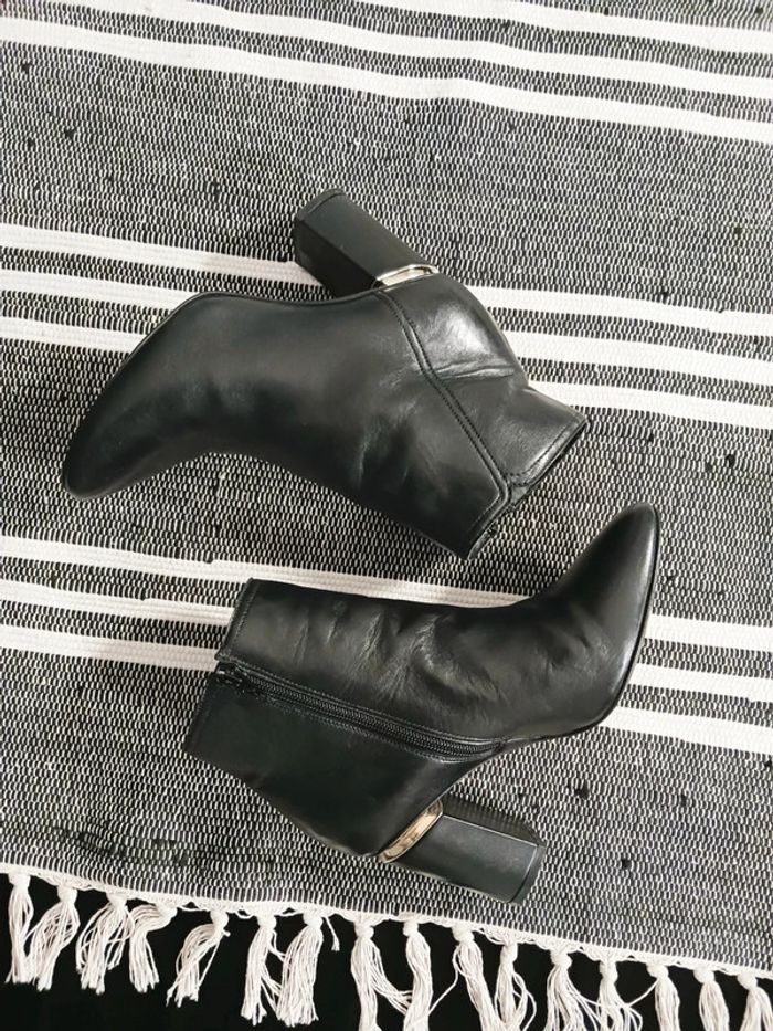 Bottines confortables cuir véritable - photo numéro 3