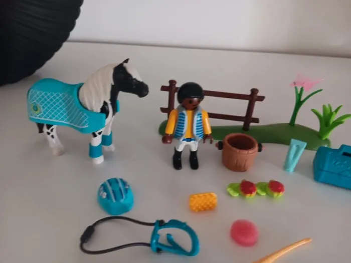 Country Cavalier et son poney Lewitzer  playmobil - photo numéro 4