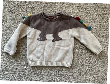 Pull chaud dinosaure taille 9 mois Boboli