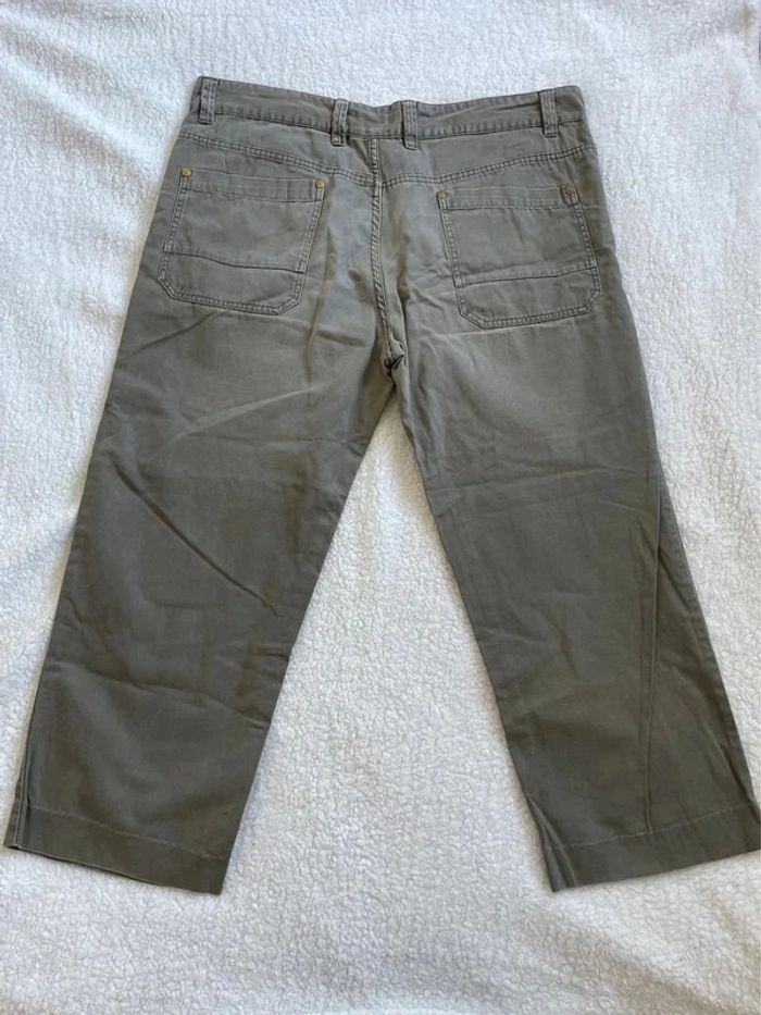 Jean droit vert kaki militaire uni classique avec poches C&A taille 56 - photo numéro 5