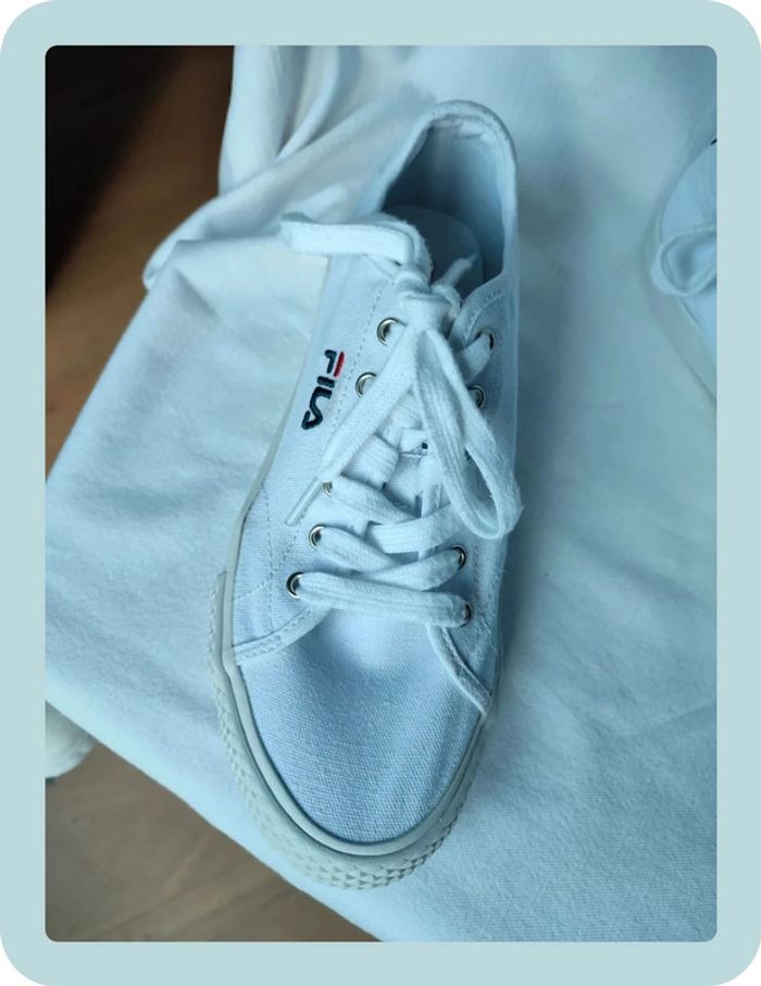 Baskets blanches fila mixte 39 - photo numéro 2