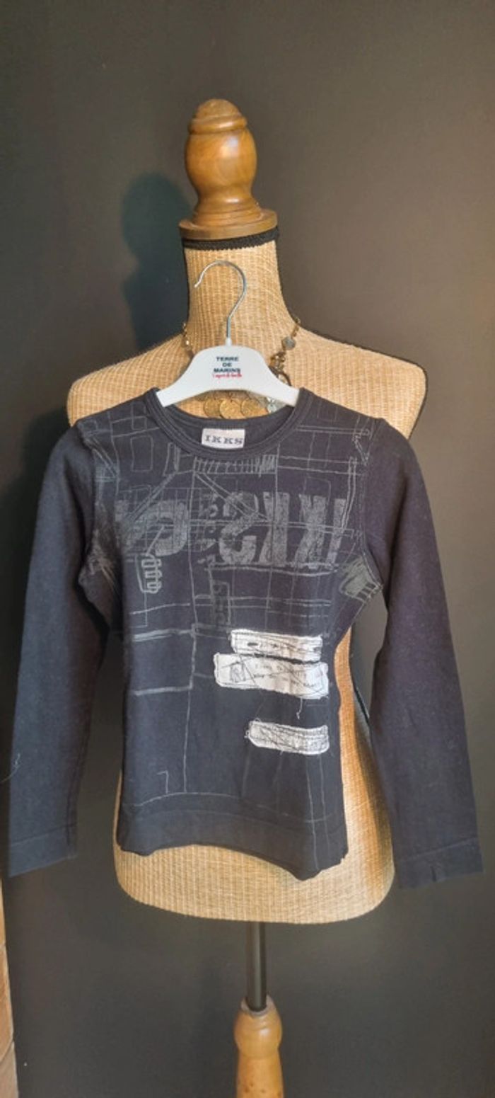 T shirt manche longue IKKS 8 ans