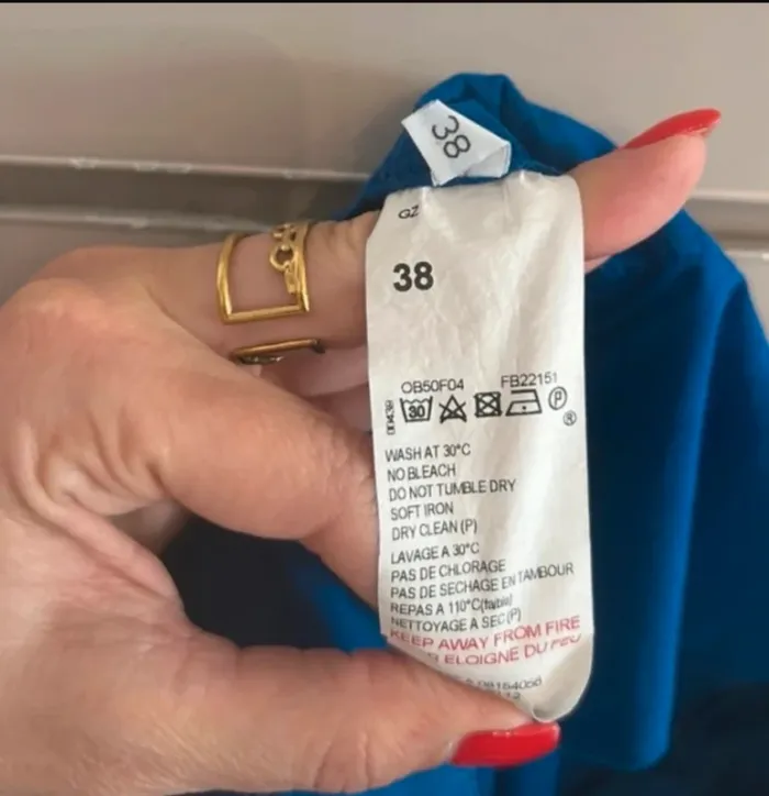 One step pantalon chino été bleu vif taille 38 - photo numéro 3